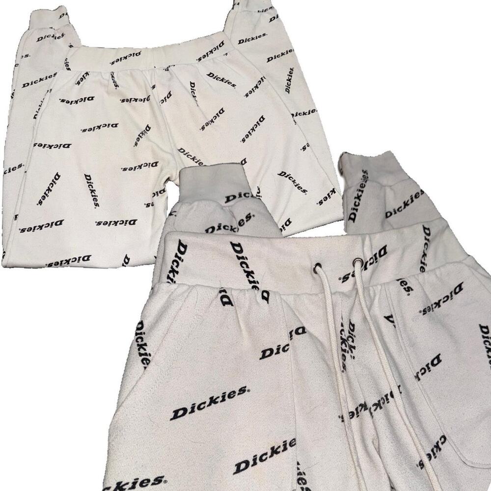 Dickies White Logo Sweatpants